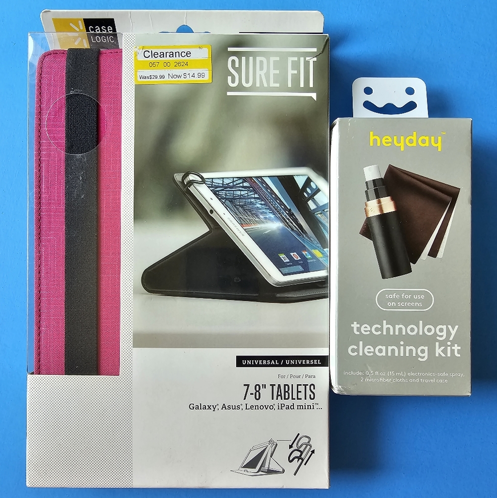 7-8-inch Tablets - Case Logic Sure Fit Universal Cover Bundle
